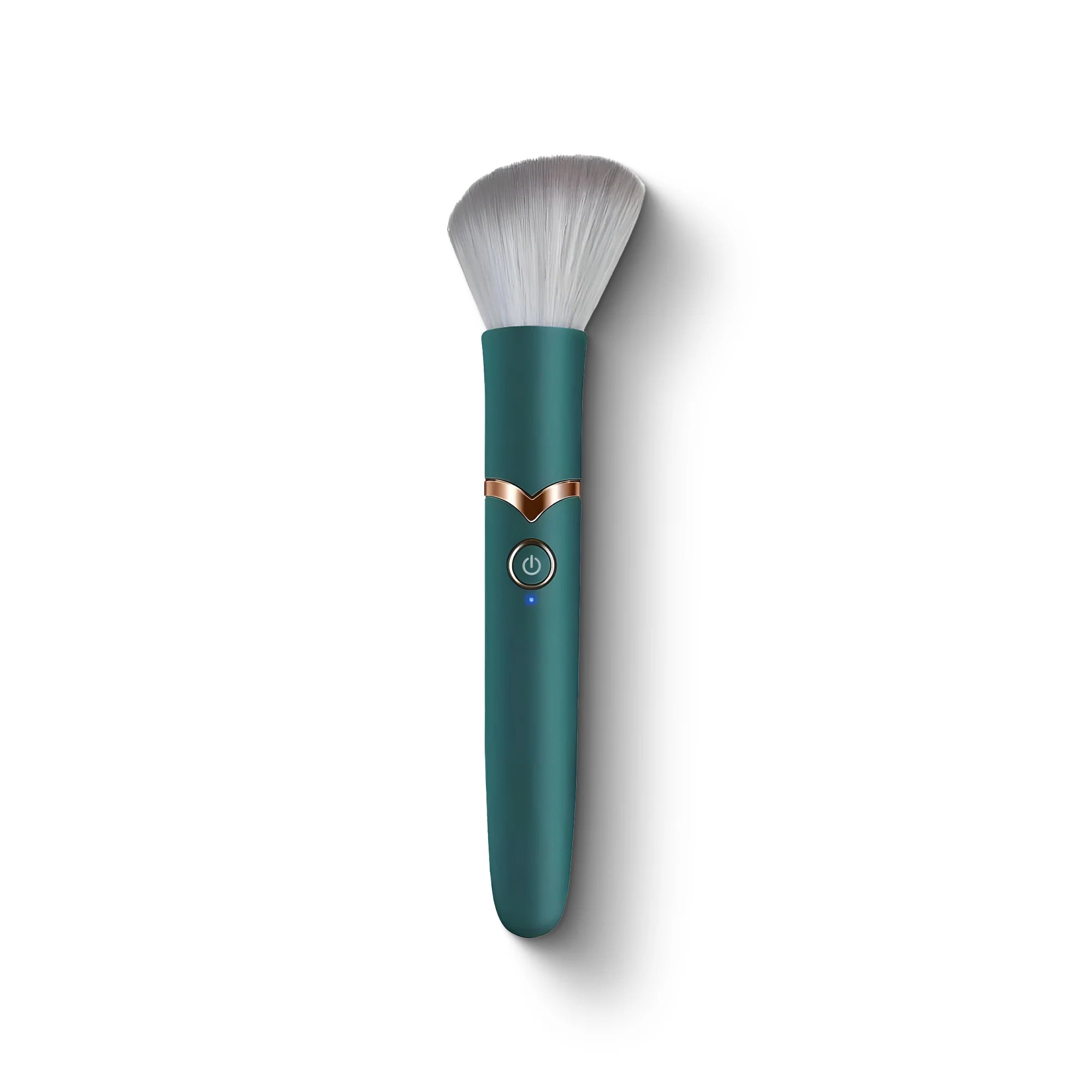 Blush Stroke wellness massager in teal with soft bristles – discreet women’s self-care device for relaxation and stress relief.