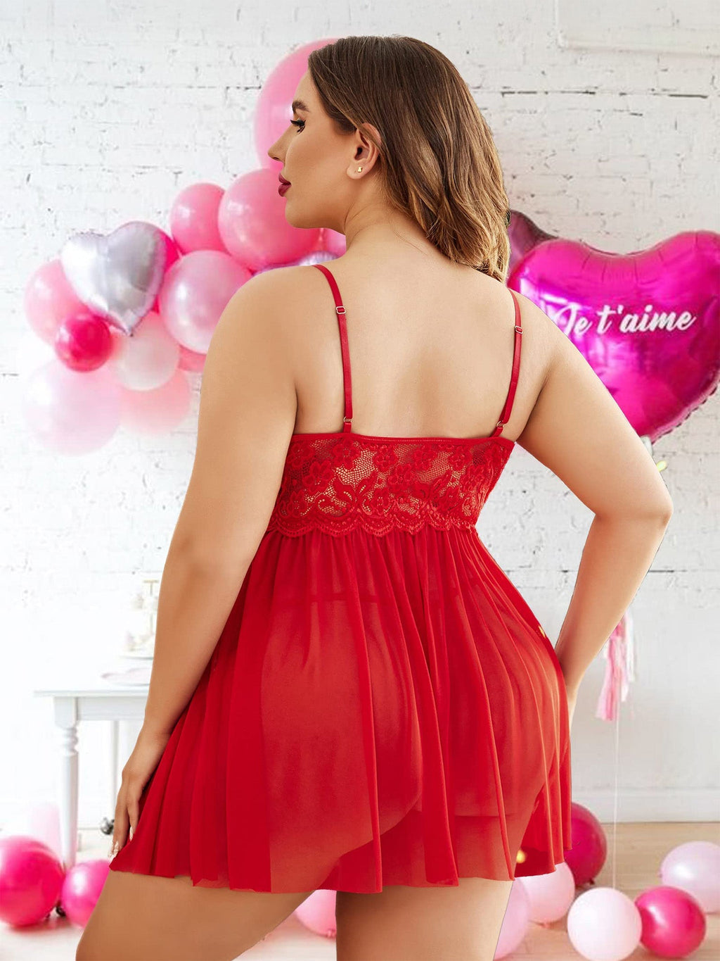 Crimson Bloom Babydoll - Velvotic